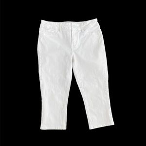 Seven7 White skinny Jean Capri size 10
